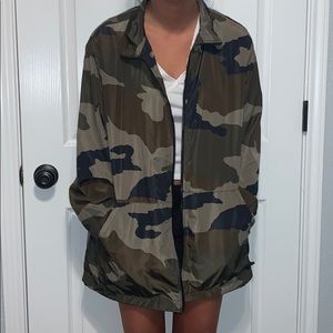 Camo windbreaker jacket